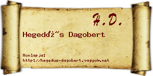 Hegedűs Dagobert névjegykártya